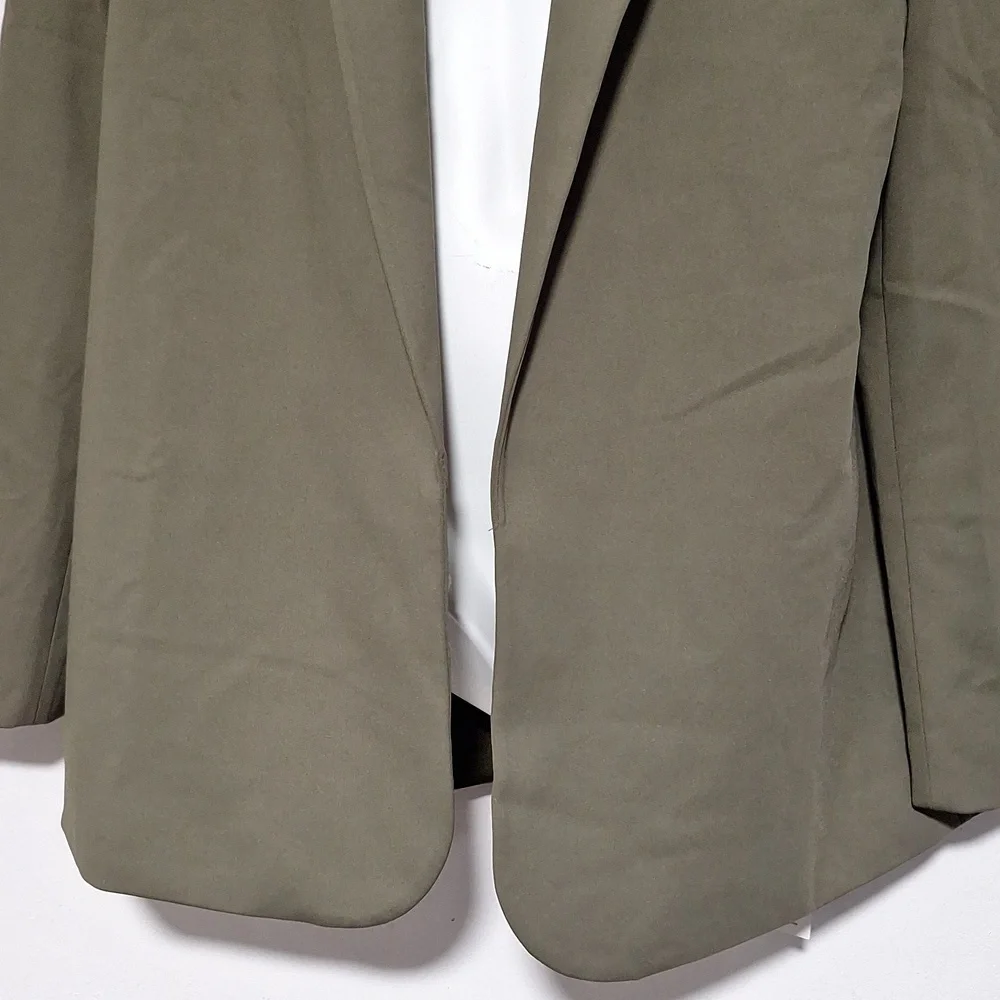 Elegant Olive Green Women's Jacket Blazer - Picture 7 of 12